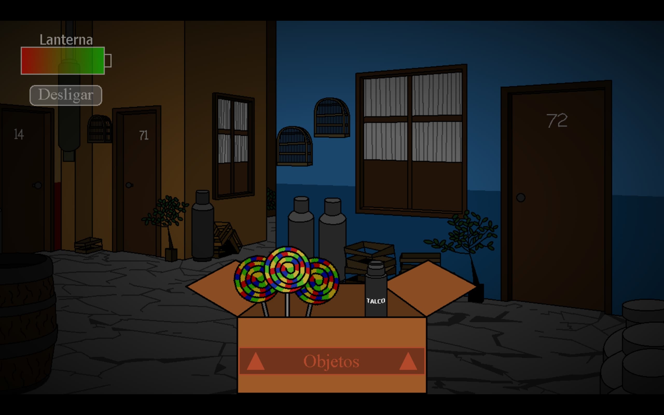 Essential survival tools and weapons available in Chaves Nightmares game